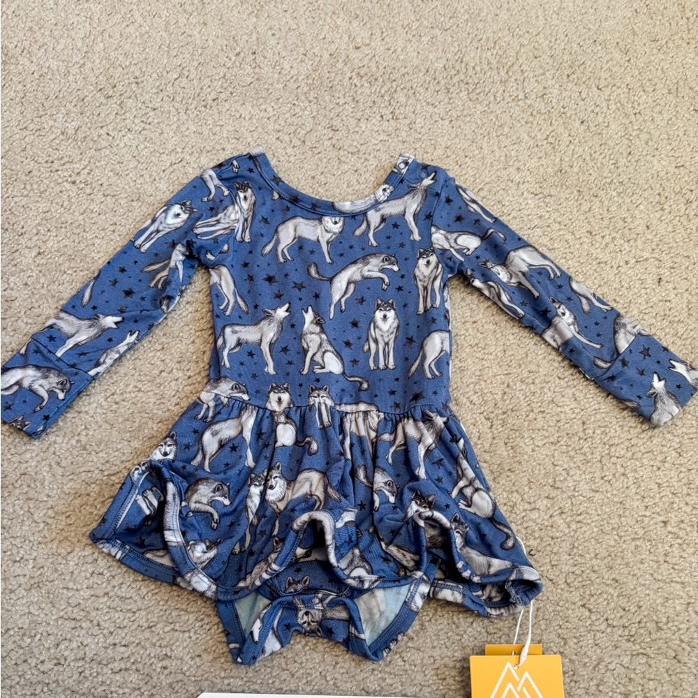 Muse Threads Wolf Bamboo Bodysuit Twirl